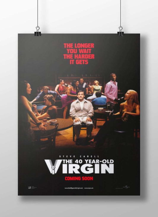 The 40 Year-Old Virgin (Steve Carell) Main Subject: The 40 Year-Old Virgin (Steve Carell) Matte BoizzBoard rigid print —