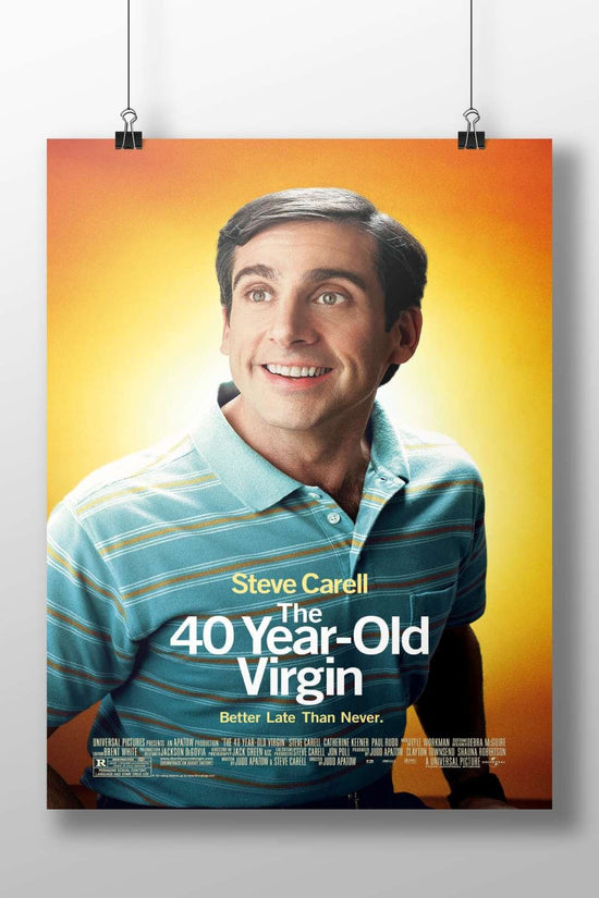 Steve Carell in "The 40 Year-Old Virgin" Main Subject: Steve Carell in "The 40 Year-Old Virgin" Matte BoizzBoard rigid print