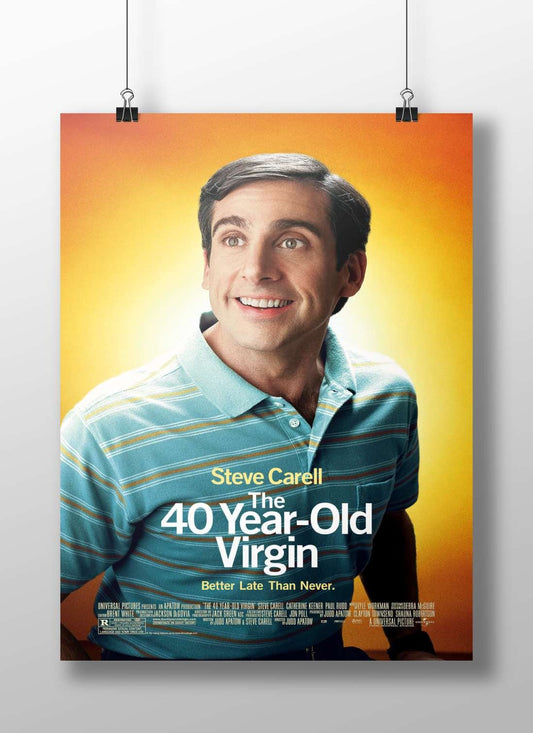 Steve Carell in "The 40 Year-Old Virgin" Main Subject: Steve Carell in "The 40 Year-Old Virgin" Matte BoizzBoard rigid print