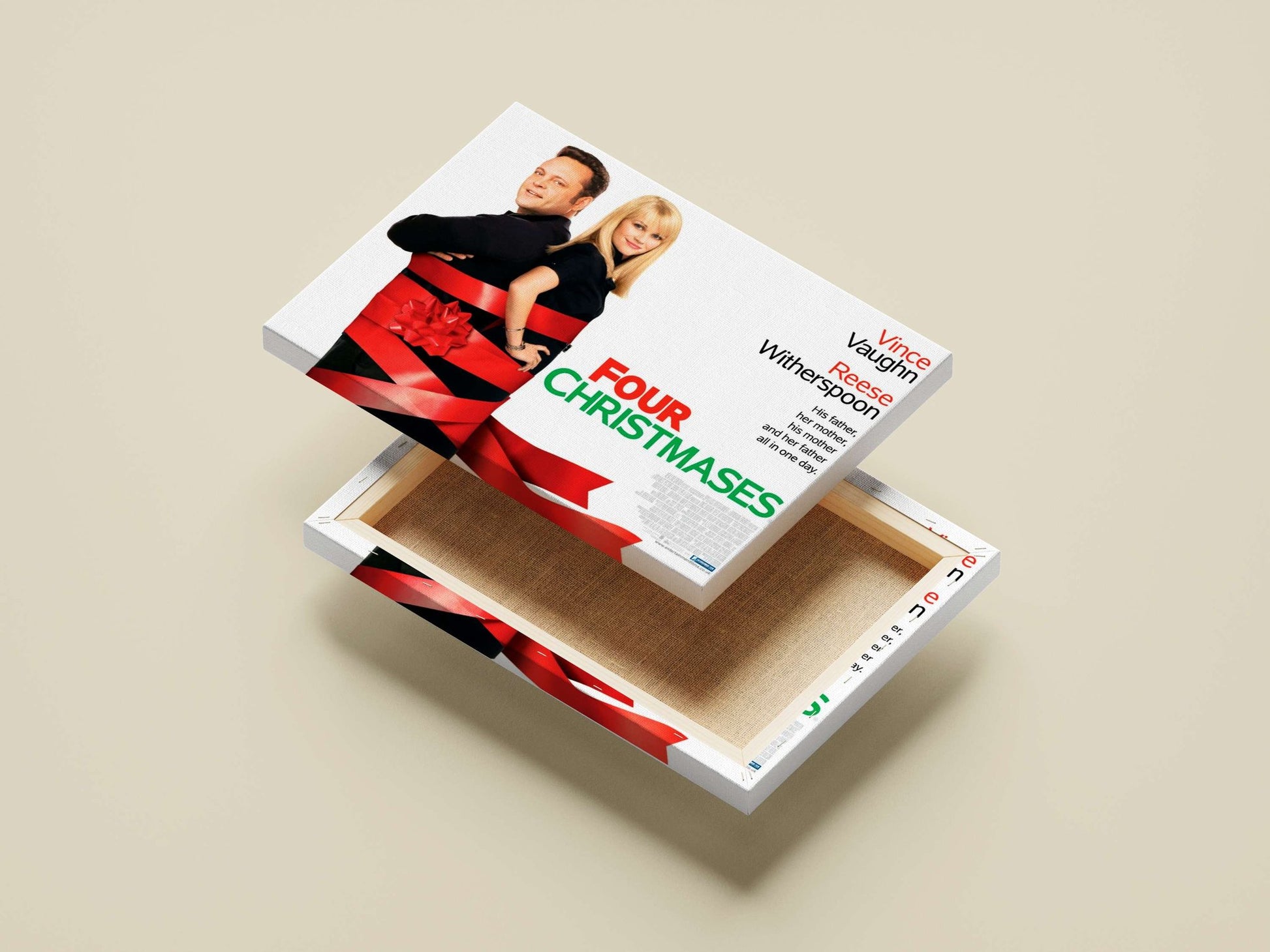 The film "Four Christmases" starring Vince Vaughn and Reese Witherspoon Main Subject: The film "Four Christmases" starring