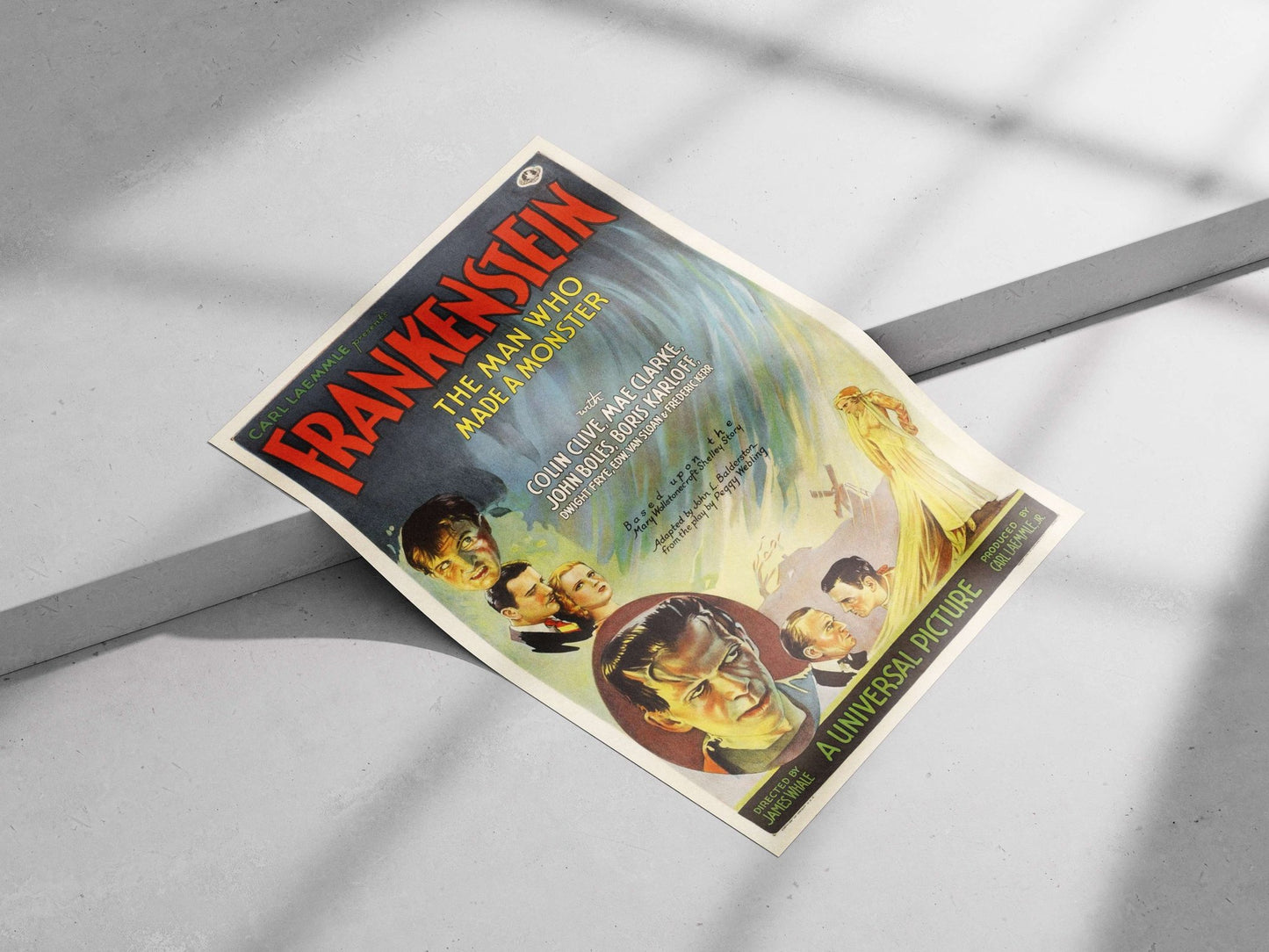 The 1931 Universal film "Frankenstein" based on Mary Shelley's novel Main Subject: The 1931 Universal film "Frankenstein"