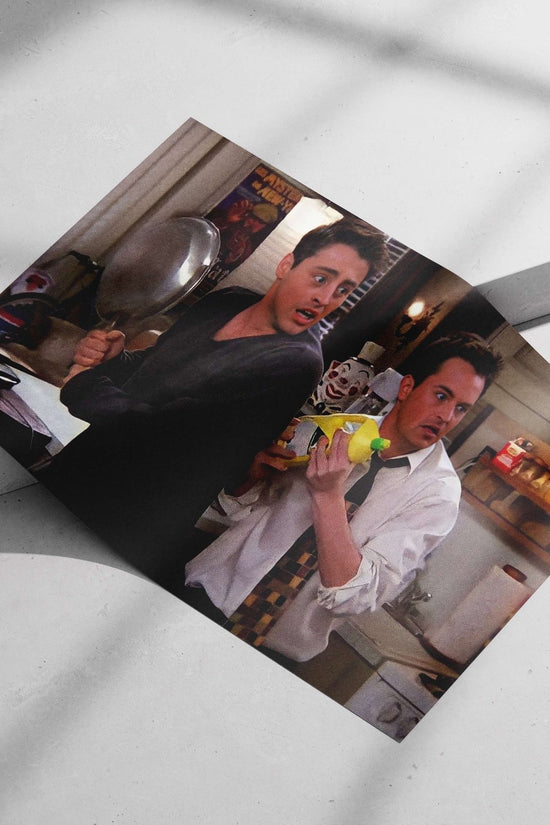 Joey Tribbiani and Chandler Bing (Friends) Main Subject: Joey Tribbiani and Chandler Bing (Friends) Matte poster print —
