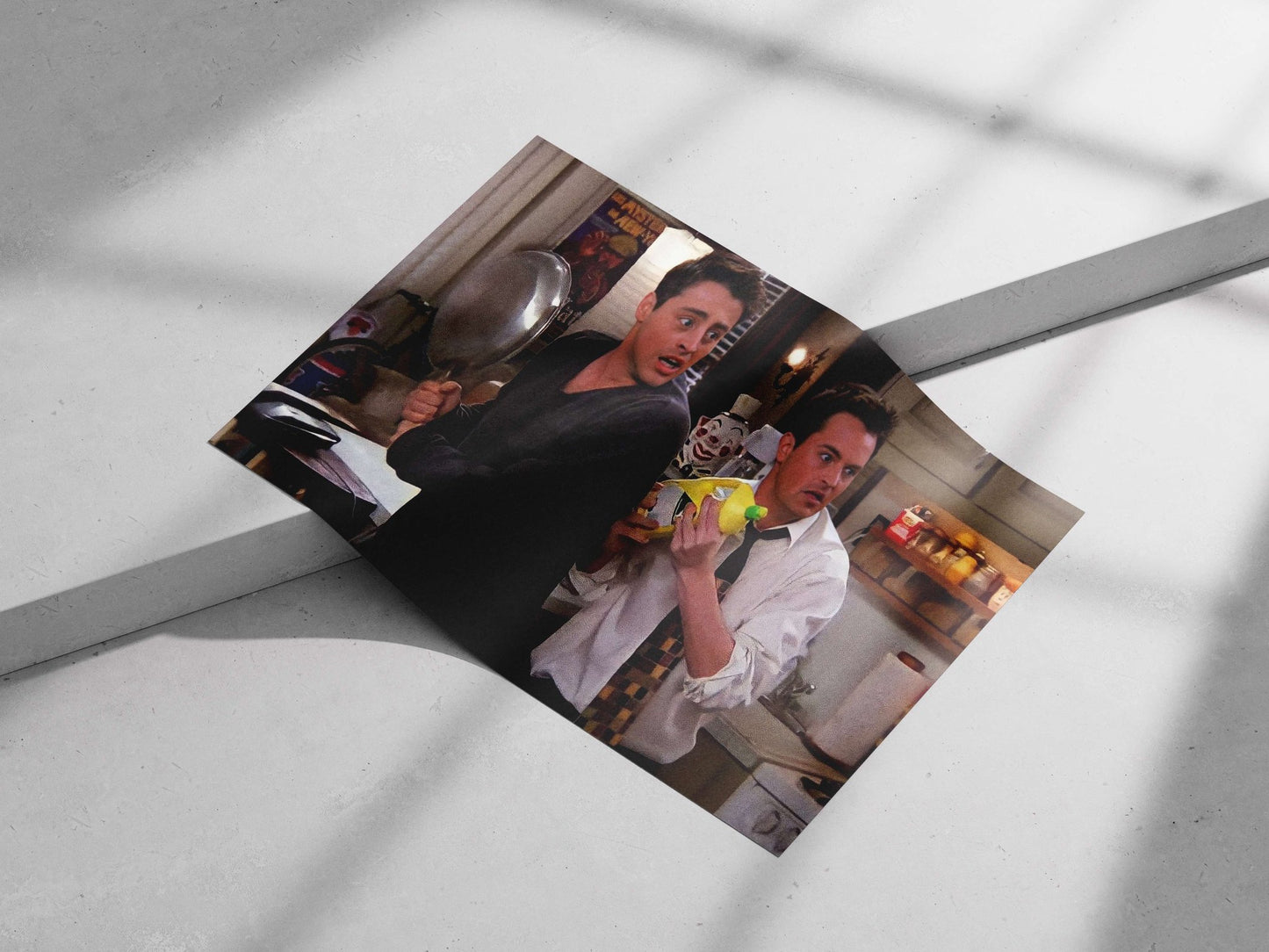 Joey Tribbiani and Chandler Bing (Friends) Main Subject: Joey Tribbiani and Chandler Bing (Friends) Matte poster print —