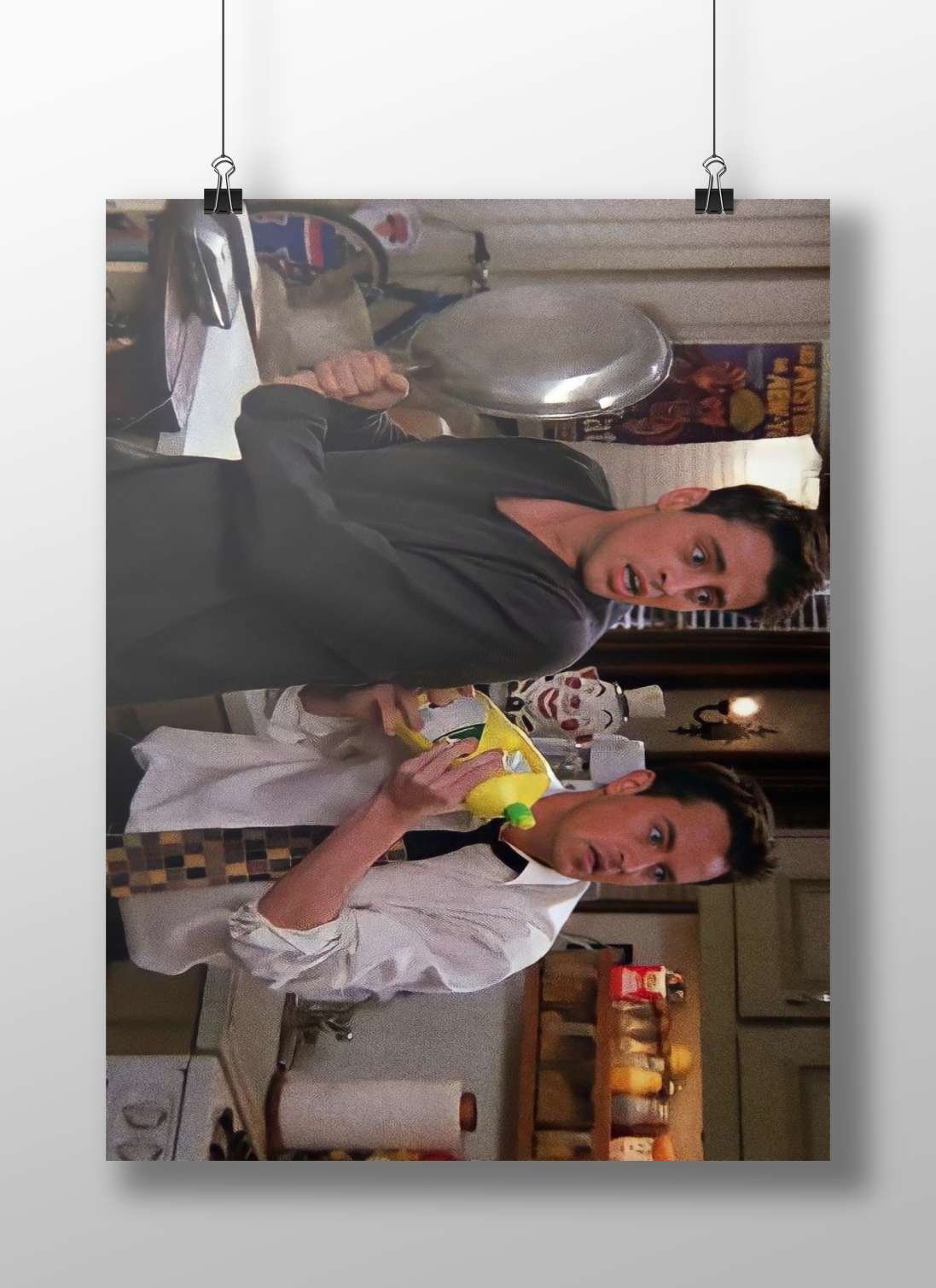 Joey Tribbiani and Chandler Bing (Friends) Main Subject: Joey Tribbiani and Chandler Bing (Friends) Matte BoizzBoard rigid