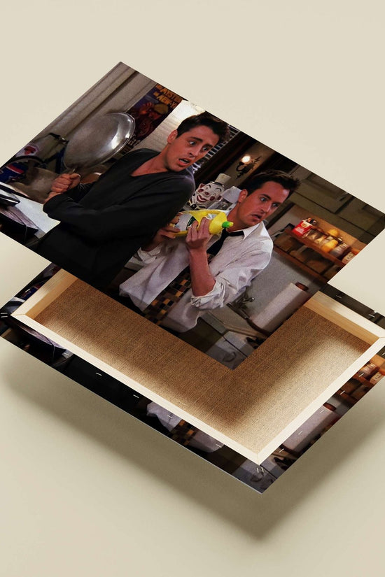 Joey Tribbiani and Chandler Bing (Friends) Main Subject: Joey Tribbiani and Chandler Bing (Friends) Canvas wall art — Series