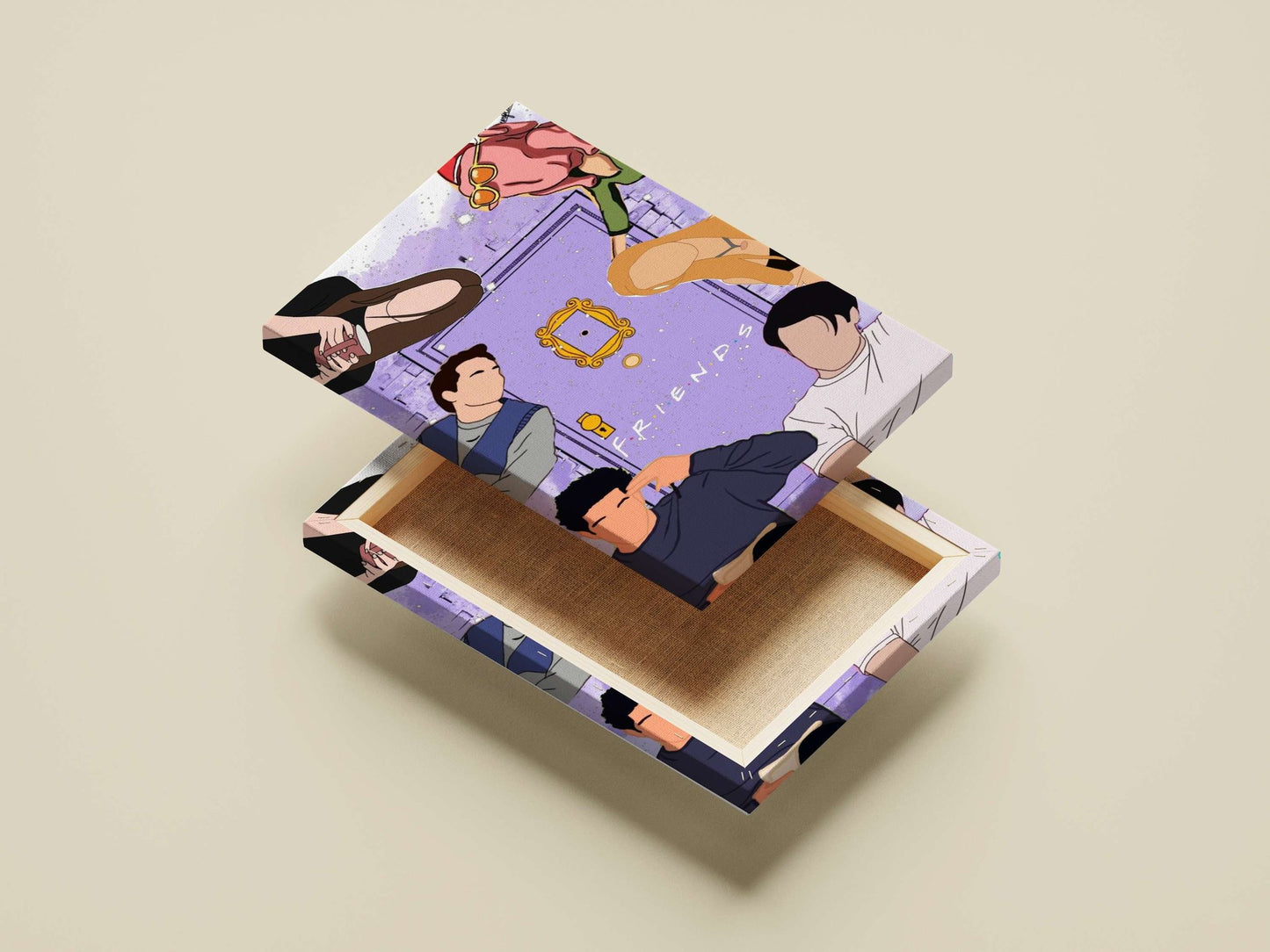 Friends (TV franchise) Main Subject: Friends (TV franchise) Canvas wall art — Series wall art India | PosterBoizz