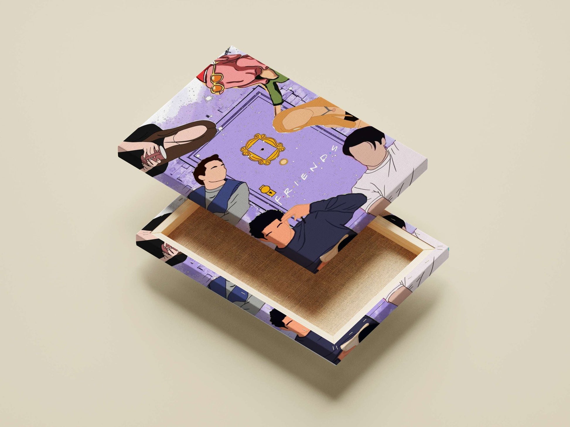 Friends (TV franchise) Main Subject: Friends (TV franchise) Canvas wall art — Series wall art India | PosterBoizz