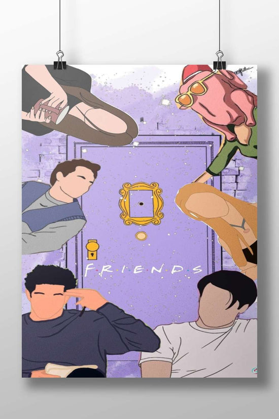 Friends (TV franchise) Main Subject: Friends (TV franchise) Matte BoizzBoard rigid print — Series wall art India |