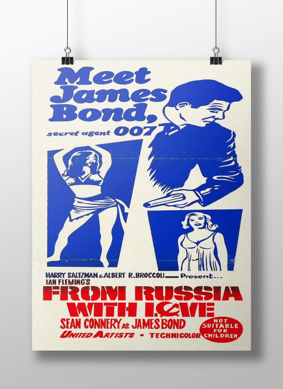 James Bond franchise, specifically "From Russia with Love" (Ian Fleming's novel adaptation) starring Sean Connery as secret