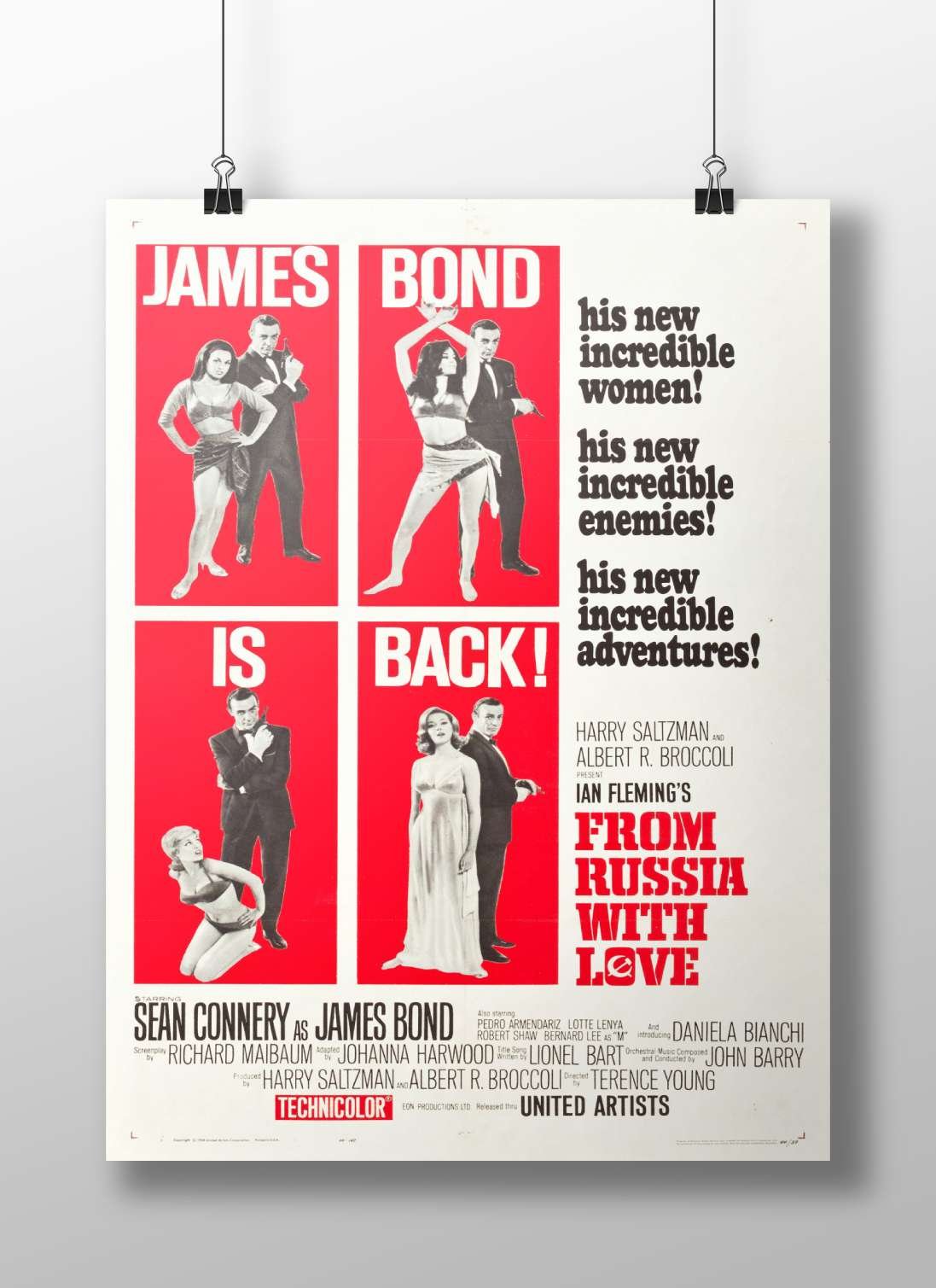 James Bond franchise (specifically the film "From Russia with Love" starring Sean Connery) Main Subject: James Bond