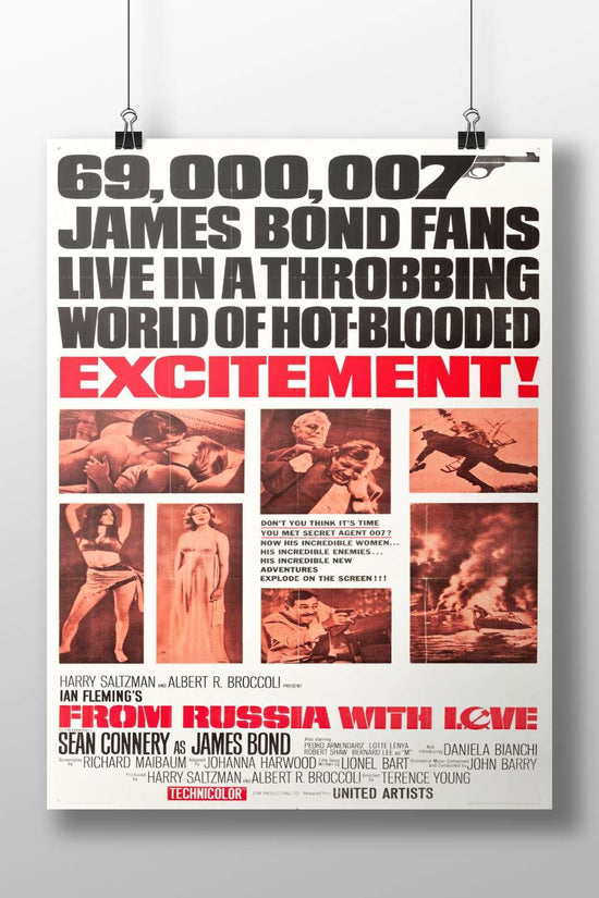 James Bond franchise film "From Russia with Love" (1964) Main Subject: James Bond franchise film "From Russia with Love"