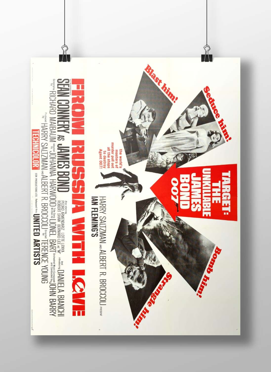 Sean Connery as James Bond in the film "From Russia with Love" Main Subject: Sean Connery as James Bond in the film "From