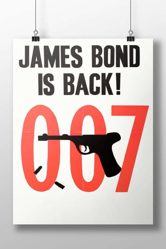 James Bond (007 franchise) Main Subject: James Bond (007 franchise) Matte BoizzBoard rigid print — Hollywood wall art India