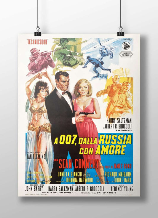 James Bond franchise (specifically Sean Connery as James Bond in *From Russia with Love*) Main Subject: James Bond franchise