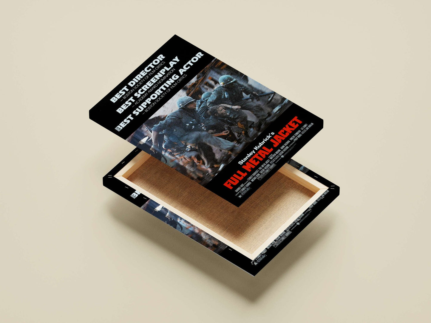 Full Metal Jacket (Stanley Kubrick's film) Main Subject: Full Metal Jacket (Stanley Kubrick's film) Canvas wall art —