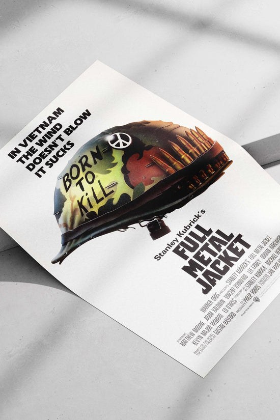 Stanley Kubrick's Full Metal Jacket Main Subject: Stanley Kubrick's Full Metal Jacket Matte poster print — Bollywood wall