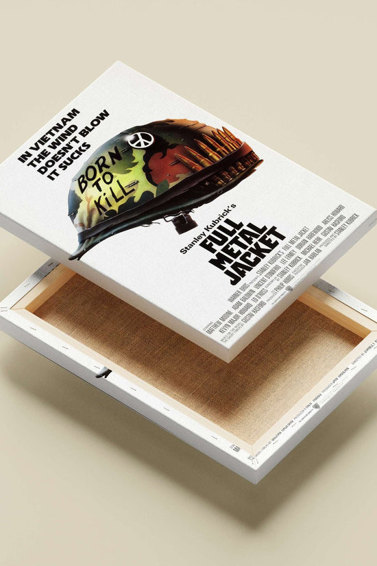 Stanley Kubrick's Full Metal Jacket Main Subject: Stanley Kubrick's Full Metal Jacket Canvas wall art — Bollywood wall art