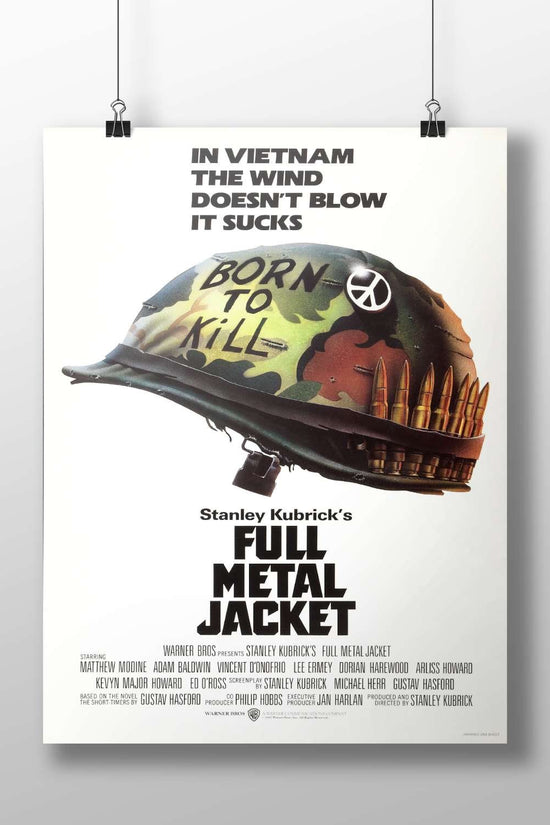 Stanley Kubrick's Full Metal Jacket Main Subject: Stanley Kubrick's Full Metal Jacket Matte BoizzBoard rigid print —
