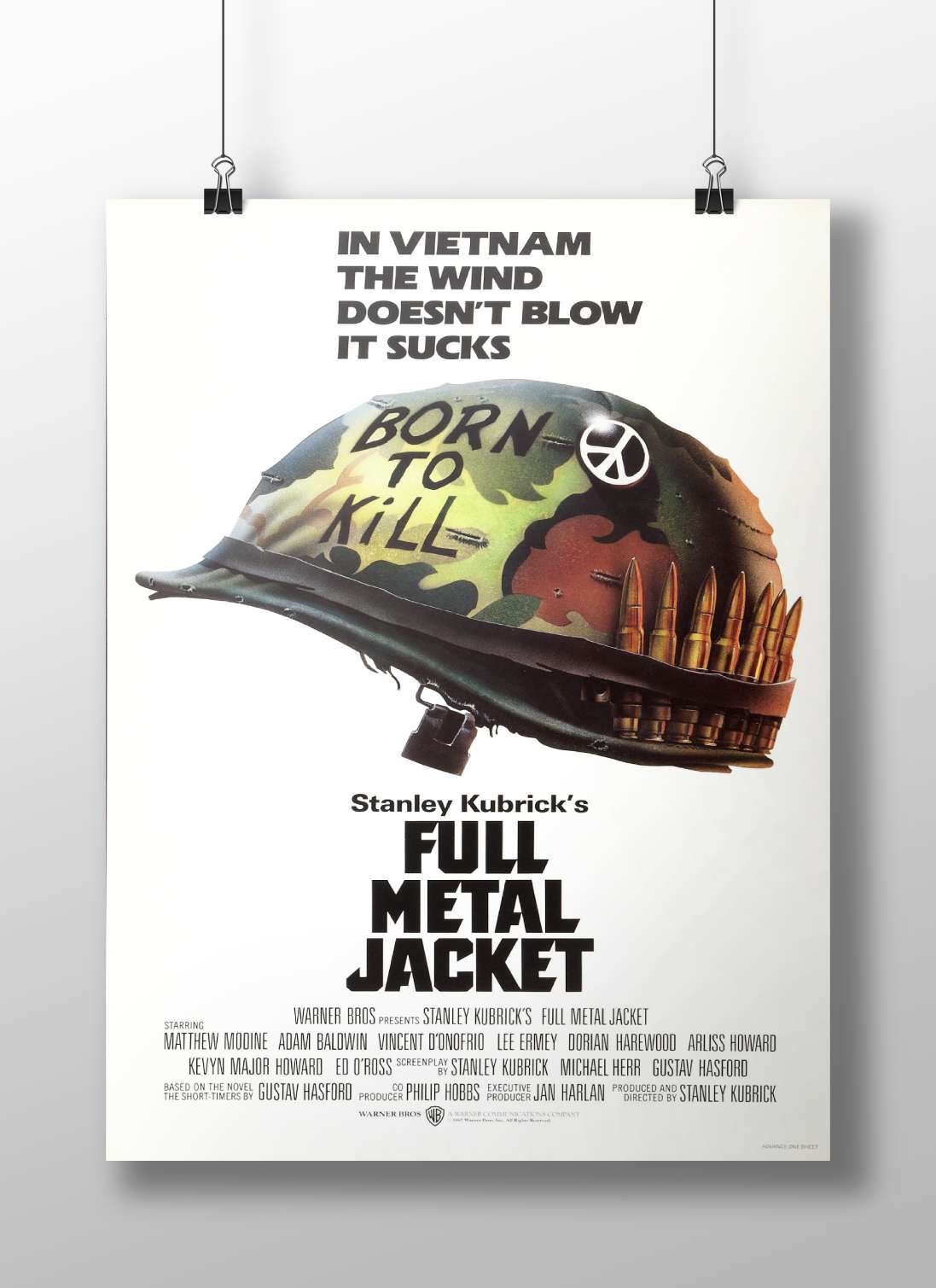 Stanley Kubrick's Full Metal Jacket Main Subject: Stanley Kubrick's Full Metal Jacket Matte BoizzBoard rigid print —