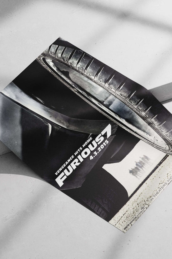 Furious 7 (movie) Main Subject: Furious 7 (movie) Matte poster print — Bollywood wall art India | PosterBoizz