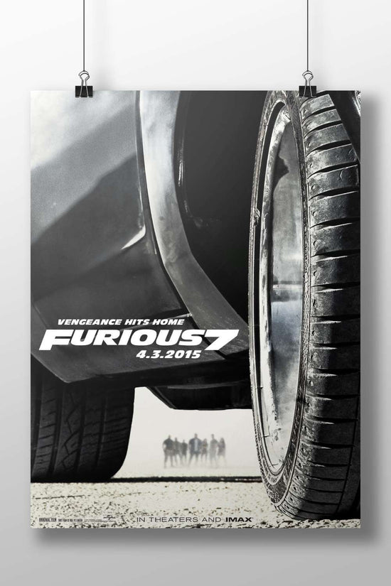 Furious 7 (movie) Main Subject: Furious 7 (movie) Matte BoizzBoard rigid print — Bollywood wall art India | PosterBoizz