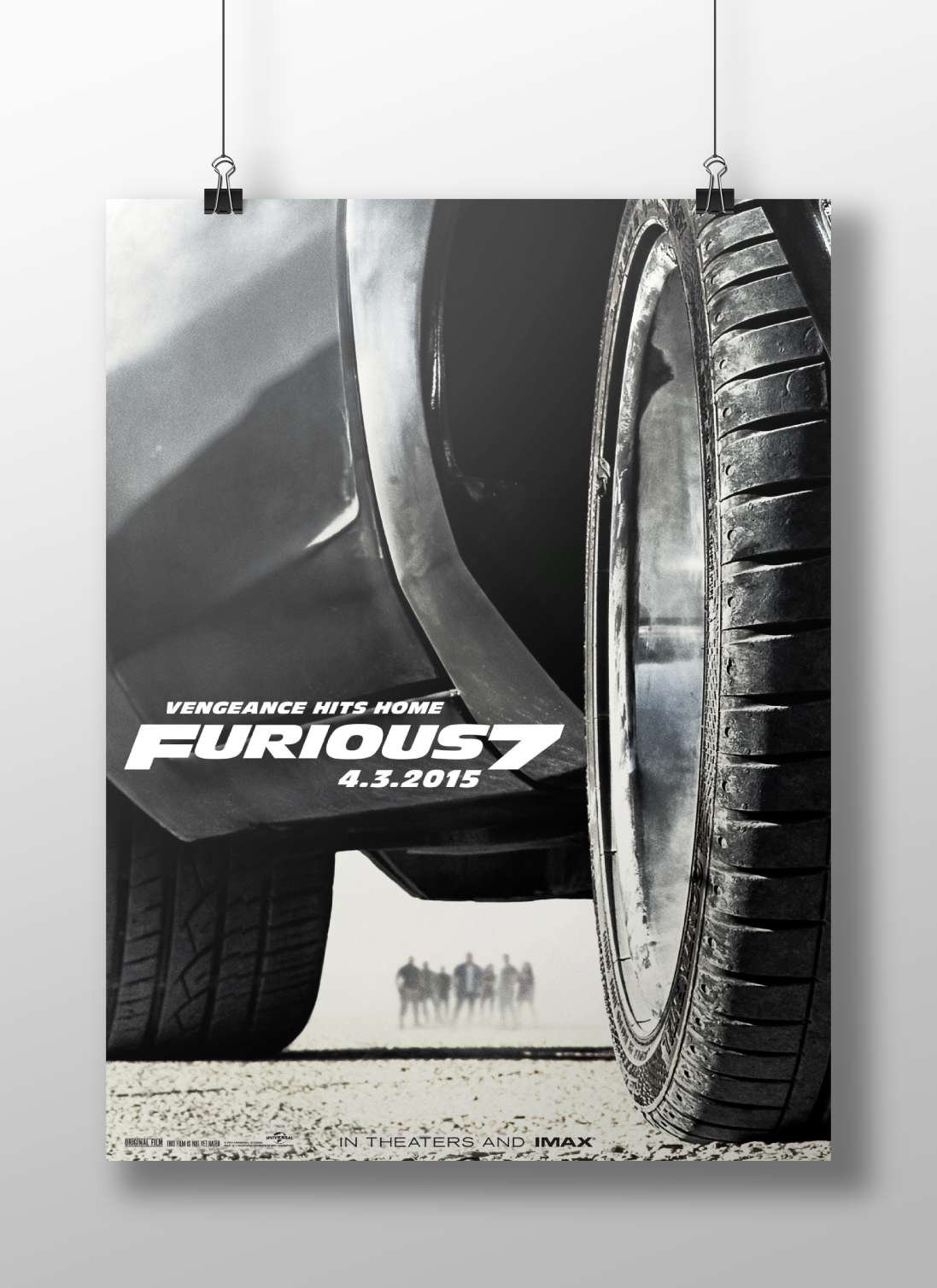 Furious 7 (movie) Main Subject: Furious 7 (movie) Matte BoizzBoard rigid print — Bollywood wall art India | PosterBoizz