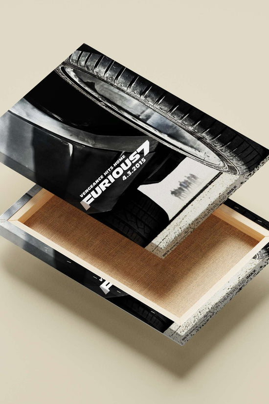 Furious 7 (movie) Main Subject: Furious 7 (movie) Canvas wall art — Bollywood wall art India | PosterBoizz