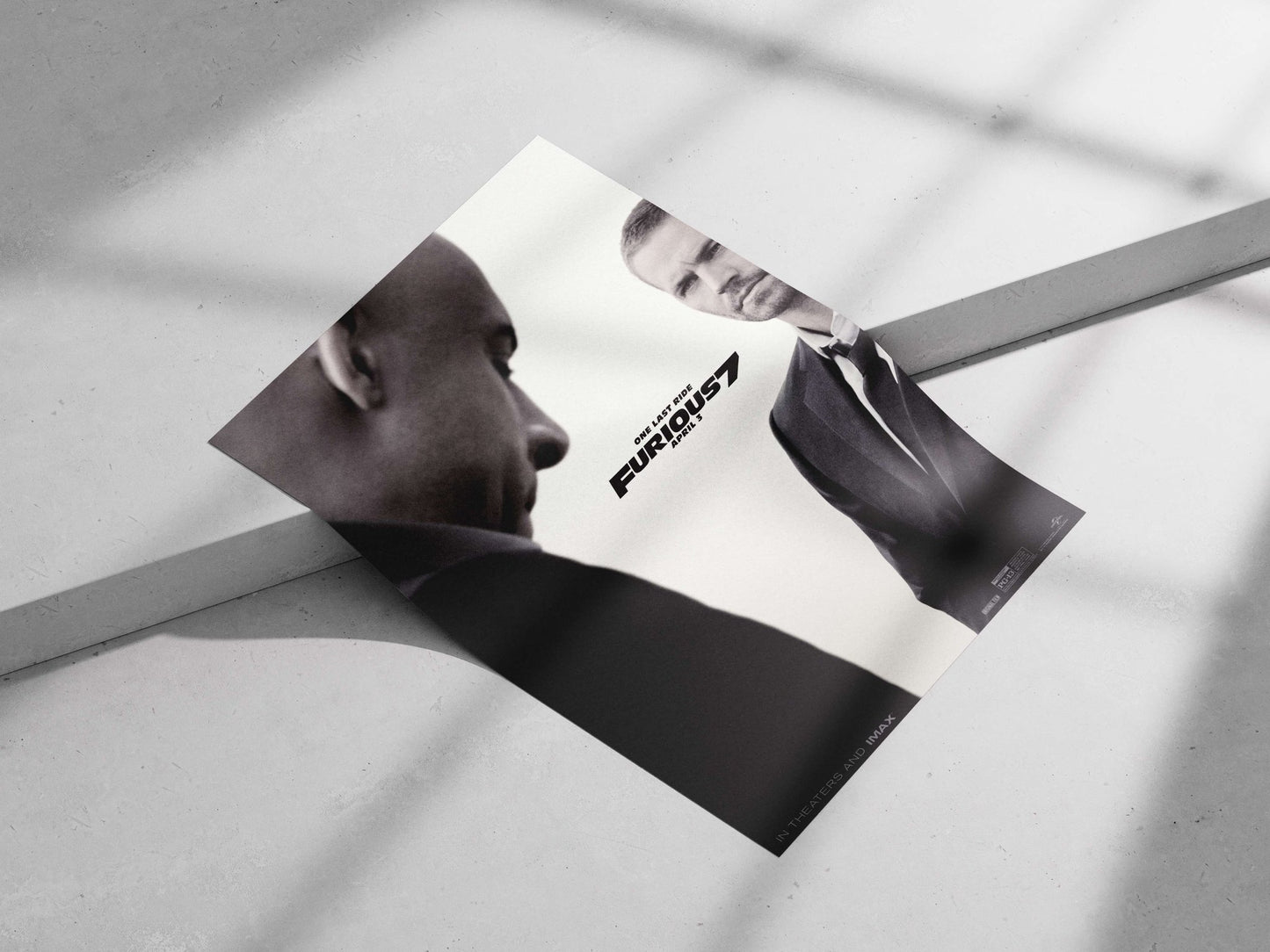 Furious 7 (Fast & Furious franchise) Main Subject: Furious 7 (Fast & Furious franchise) Matte poster print — Bollywood wall