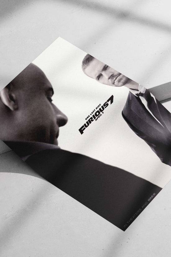 Furious 7 (Fast & Furious franchise) Main Subject: Furious 7 (Fast & Furious franchise) Matte poster print — Bollywood wall
