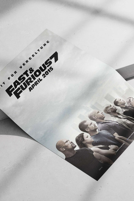 Fast & Furious 7 (movie, part of the Fast & Furious franchise) Main Subject: Fast & Furious 7 (movie, part of the Fast &
