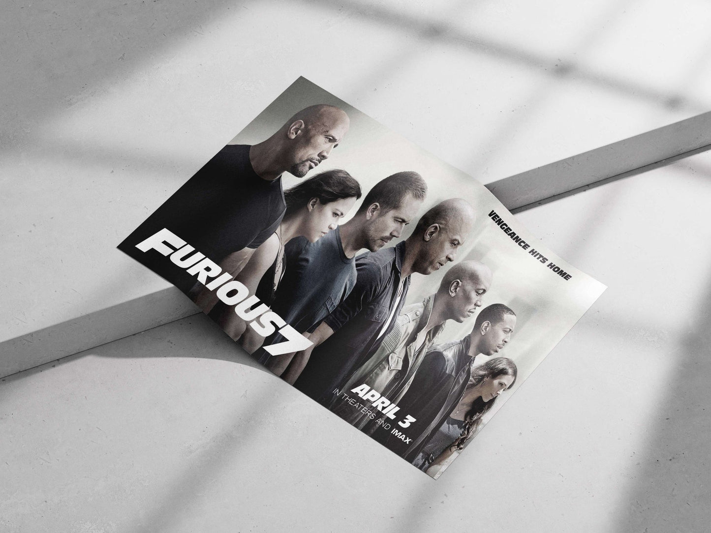 Furious 7 (Fast & Furious franchise) Main Subject: Furious 7 (Fast & Furious franchise) Matte poster print — Bollywood wall