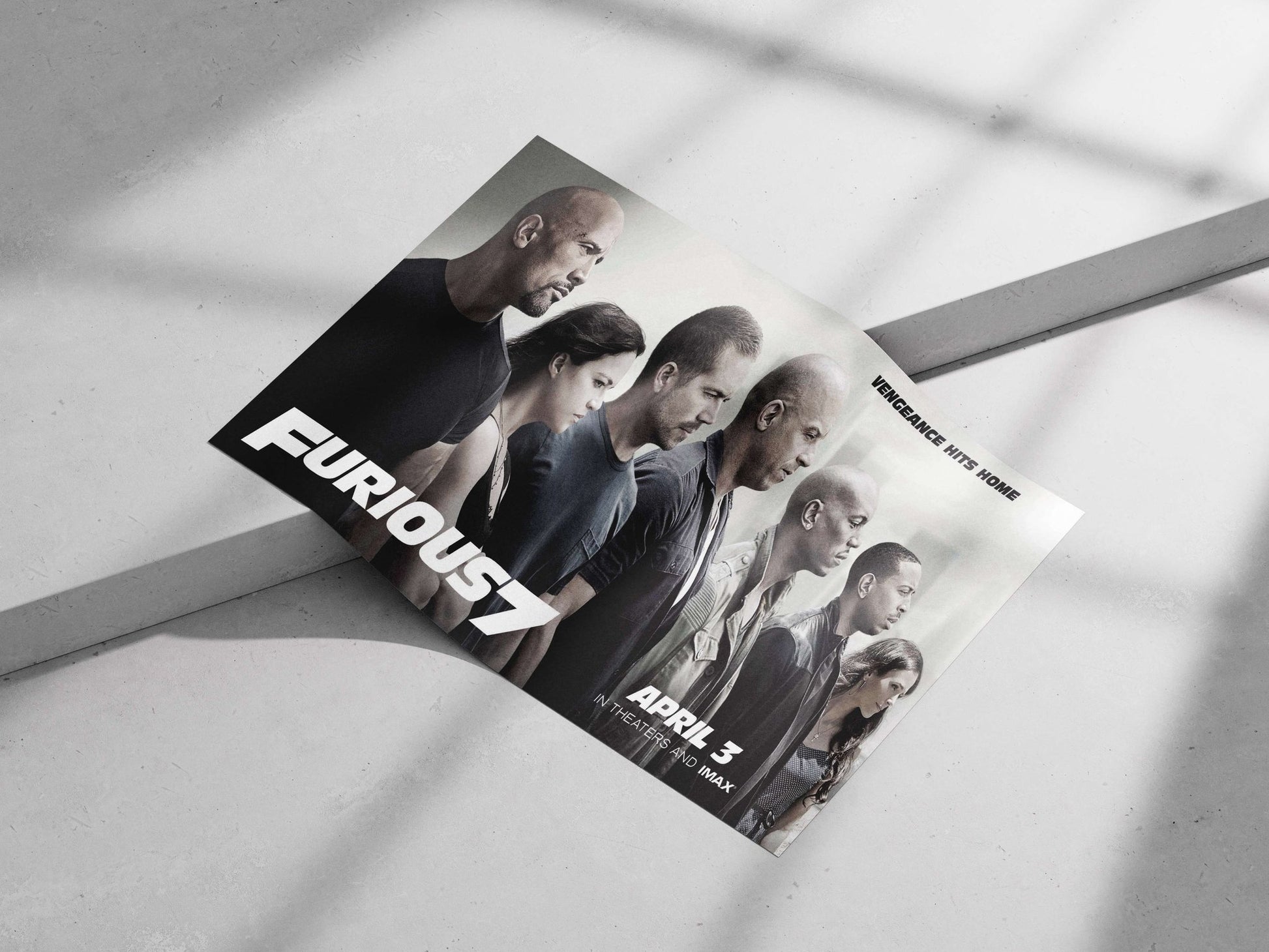 Furious 7 (Fast & Furious franchise) Main Subject: Furious 7 (Fast & Furious franchise) Matte poster print — Bollywood wall