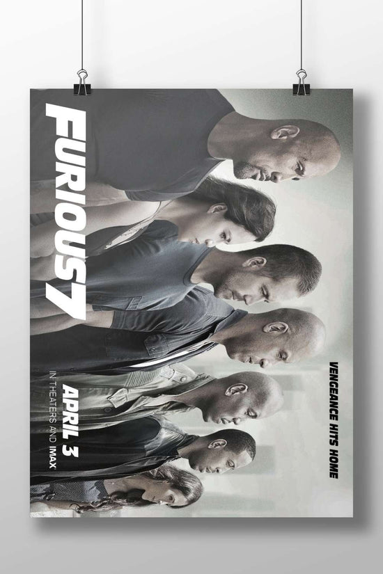 Furious 7 (Fast & Furious franchise) Main Subject: Furious 7 (Fast & Furious franchise) Matte BoizzBoard rigid print —