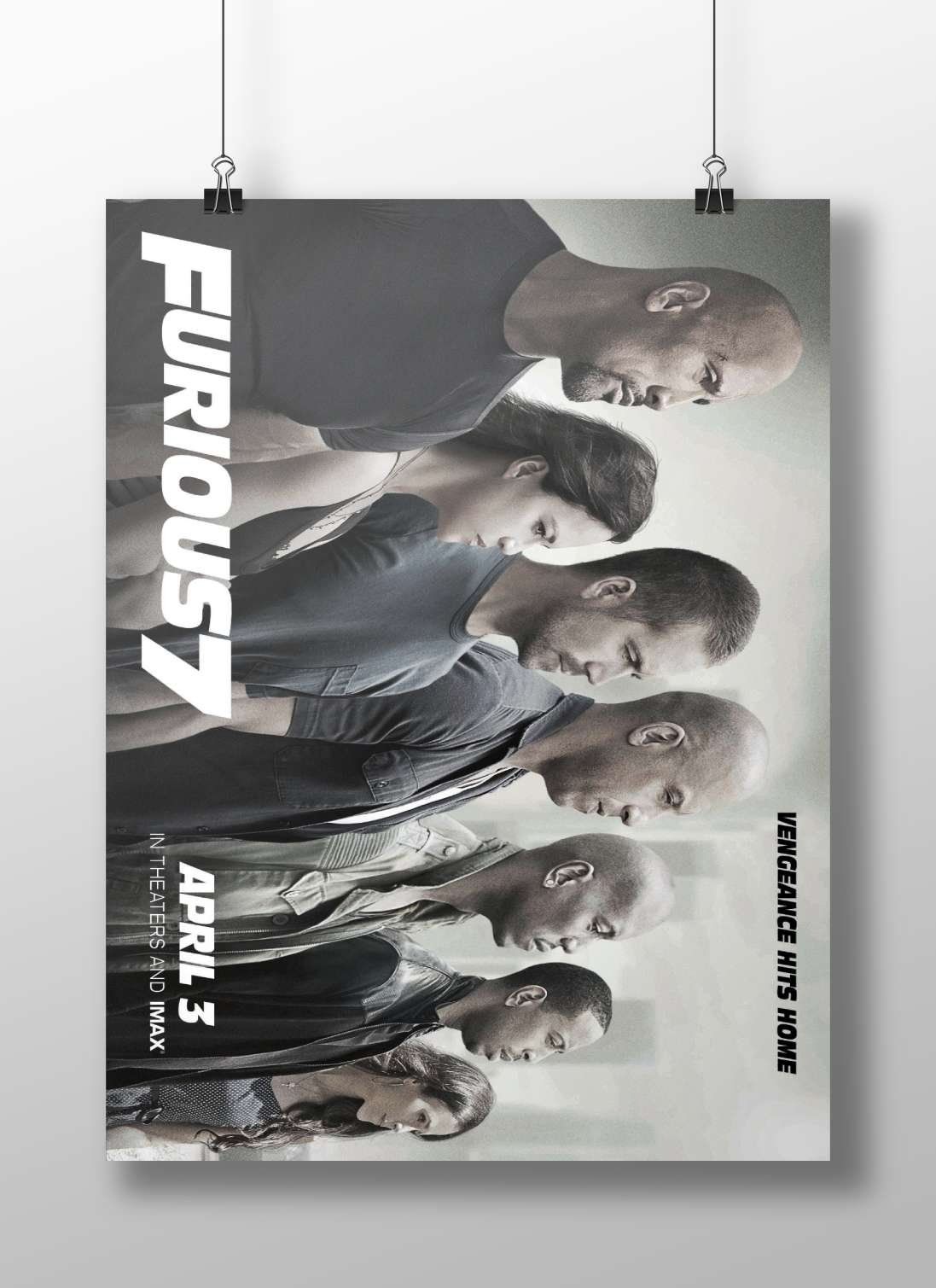 Furious 7 (Fast & Furious franchise) Main Subject: Furious 7 (Fast & Furious franchise) Matte BoizzBoard rigid print —