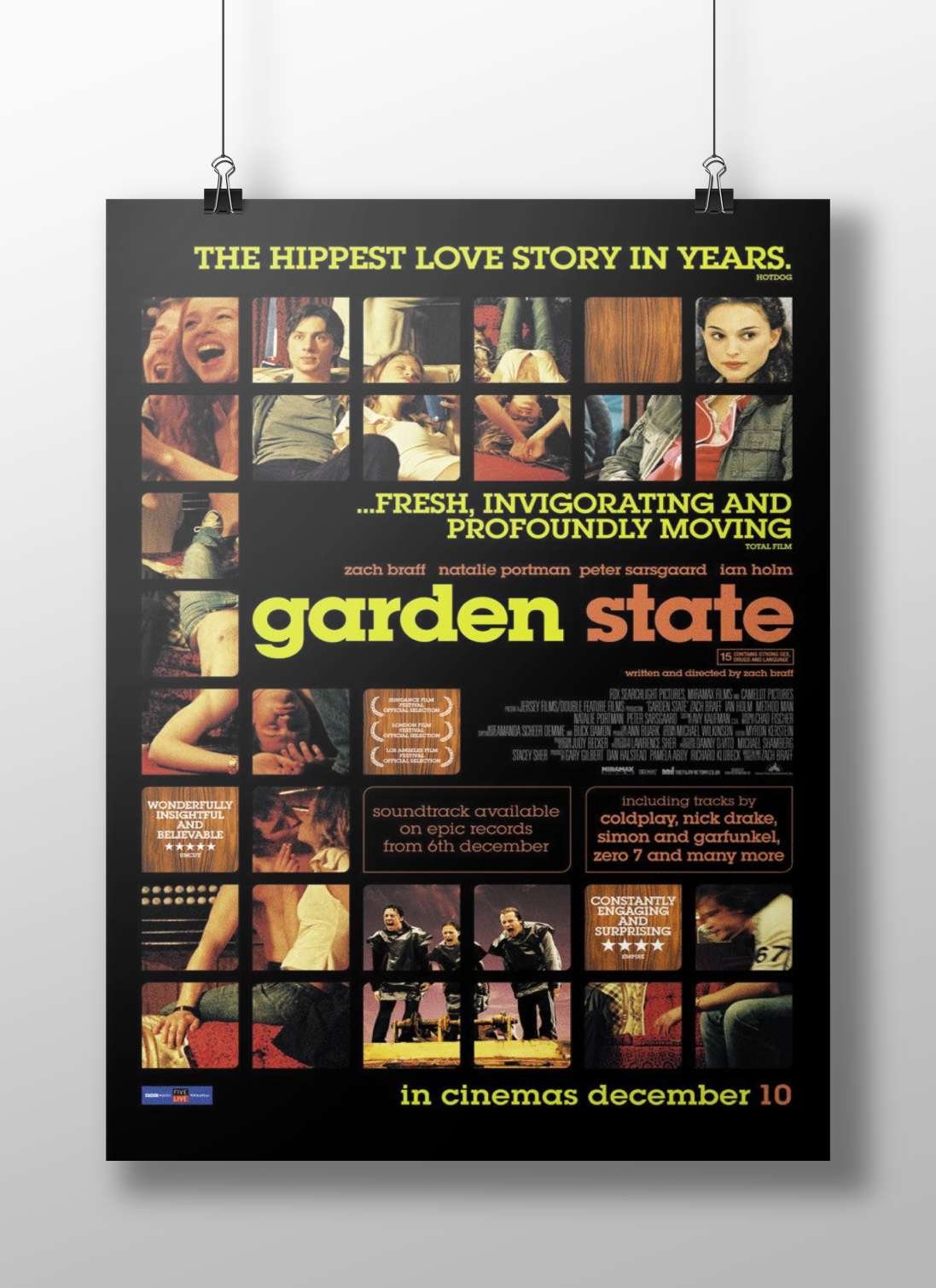 Garden State (movie) Main Subject: Garden State (movie) Matte BoizzBoard rigid print — Bollywood wall art India | PosterBoizz