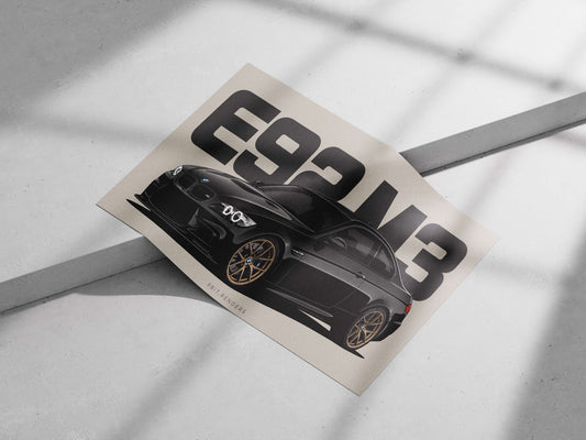 BMW M3 Main Subject: BMW M3 Matte poster print — Cars wall art India | PosterBoizz