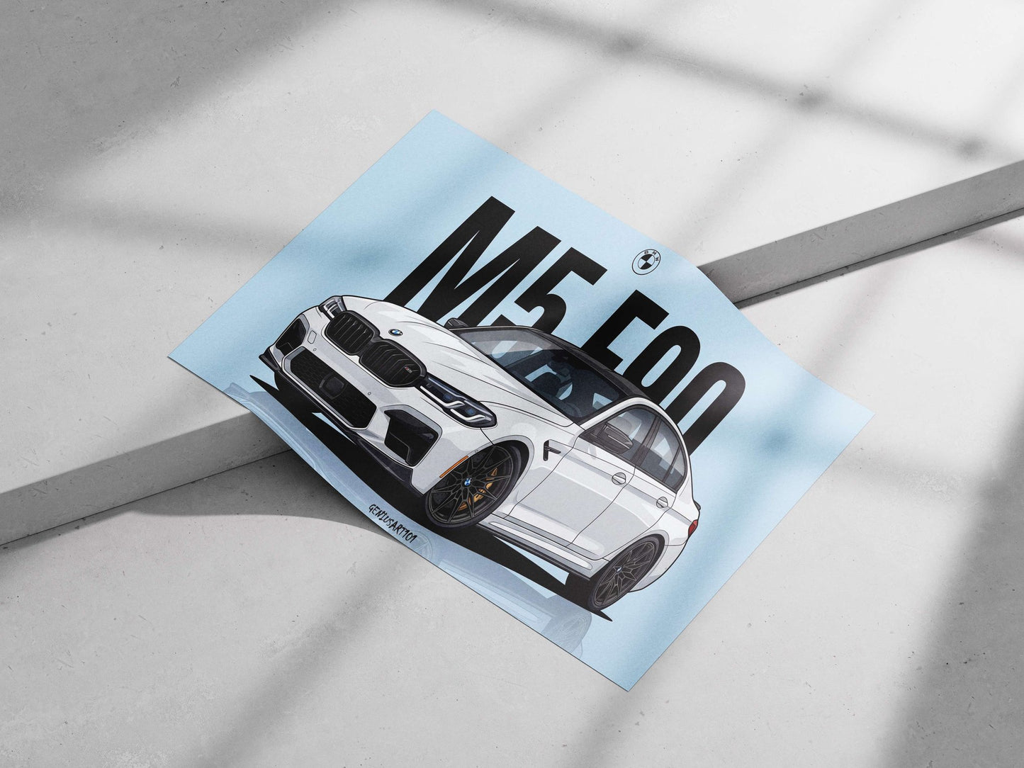 BMW M5 Main Subject: BMW M5 Matte poster print — Cars wall art India | PosterBoizz