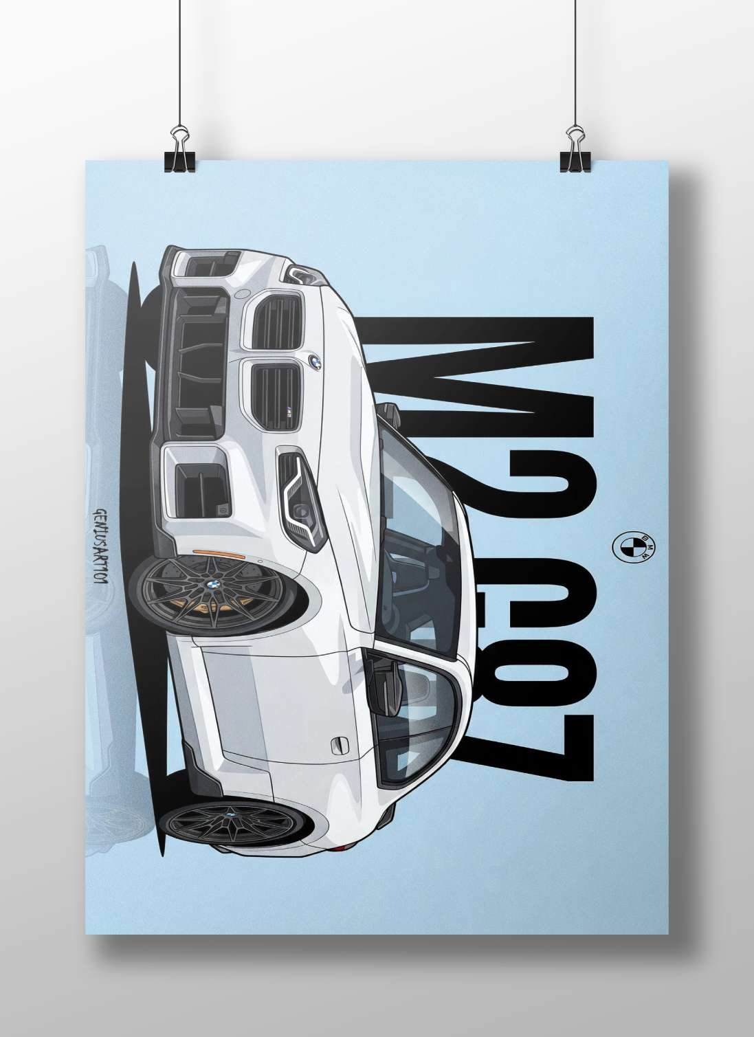 BMW M2 CS Main Subject: BMW M2 CS Matte BoizzBoard rigid print — Cars wall art India | PosterBoizz