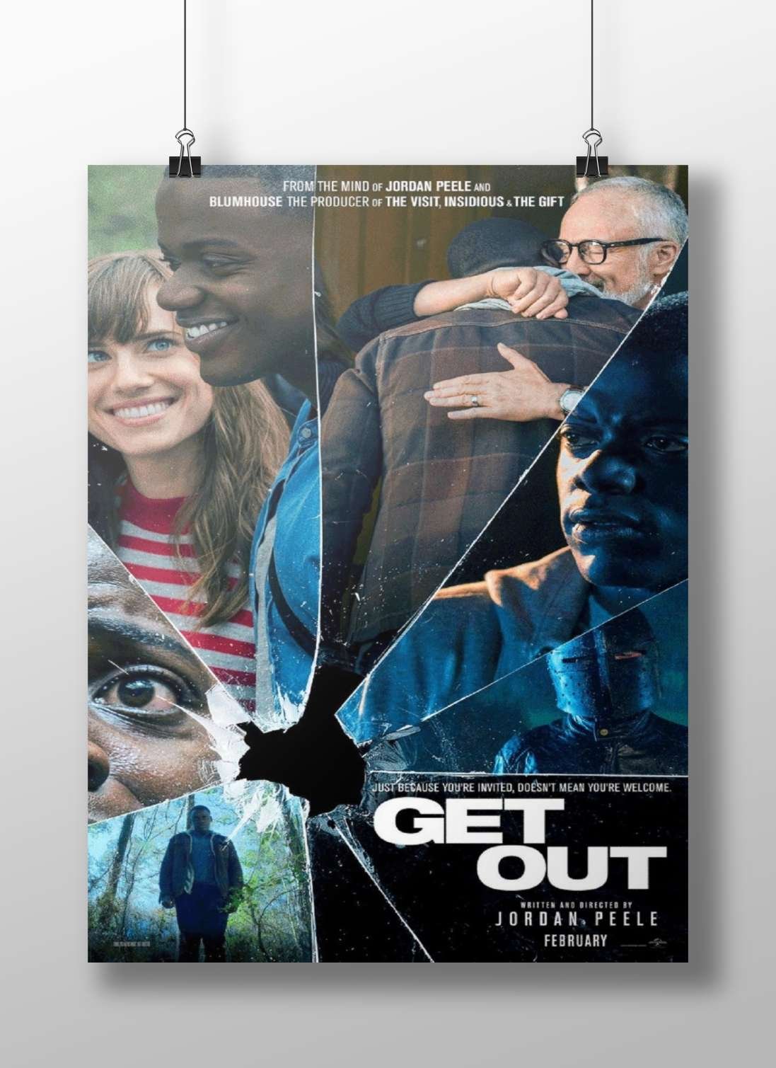 Get Out (film directed by Jordan Peele) Main Subject: Get Out (film directed by Jordan Peele) Matte BoizzBoard rigid print —