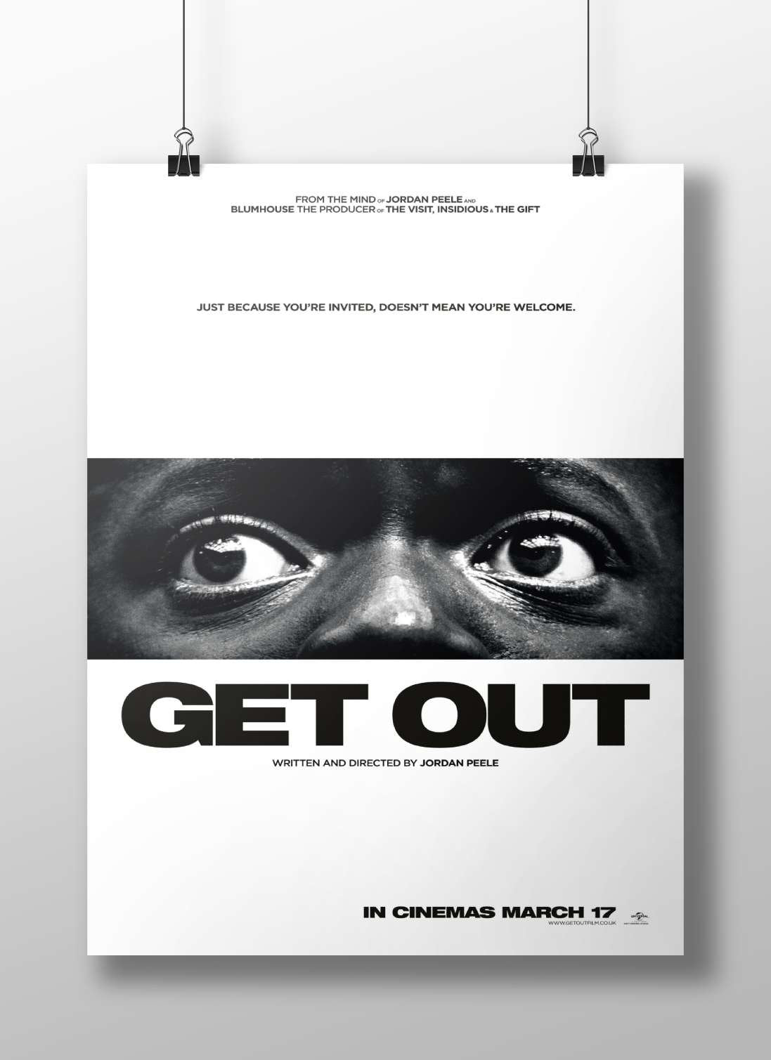 Get Out (film) by Jordan Peele Main Subject: Get Out (film) by Jordan Peele Matte BoizzBoard rigid print — Bollywood wall