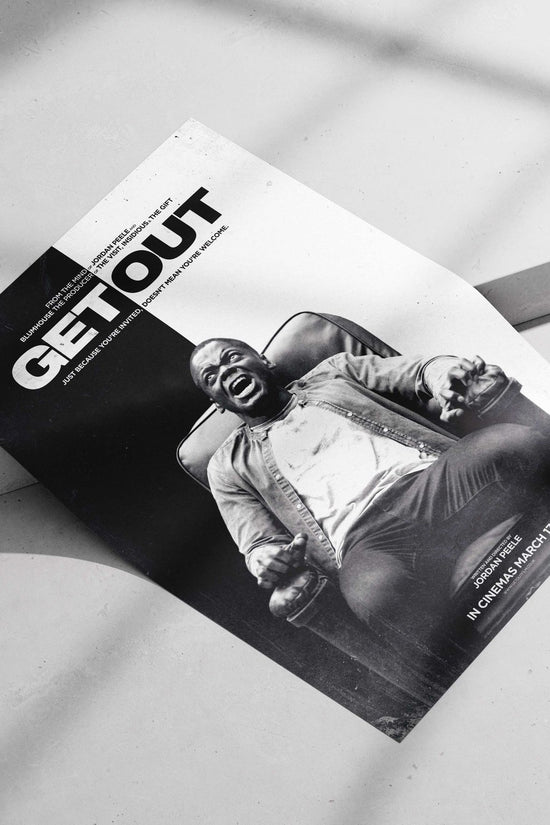 Get Out (film by Jordan Peele) Main Subject: Get Out (film by Jordan Peele) Matte poster print — Bollywood wall art India |
