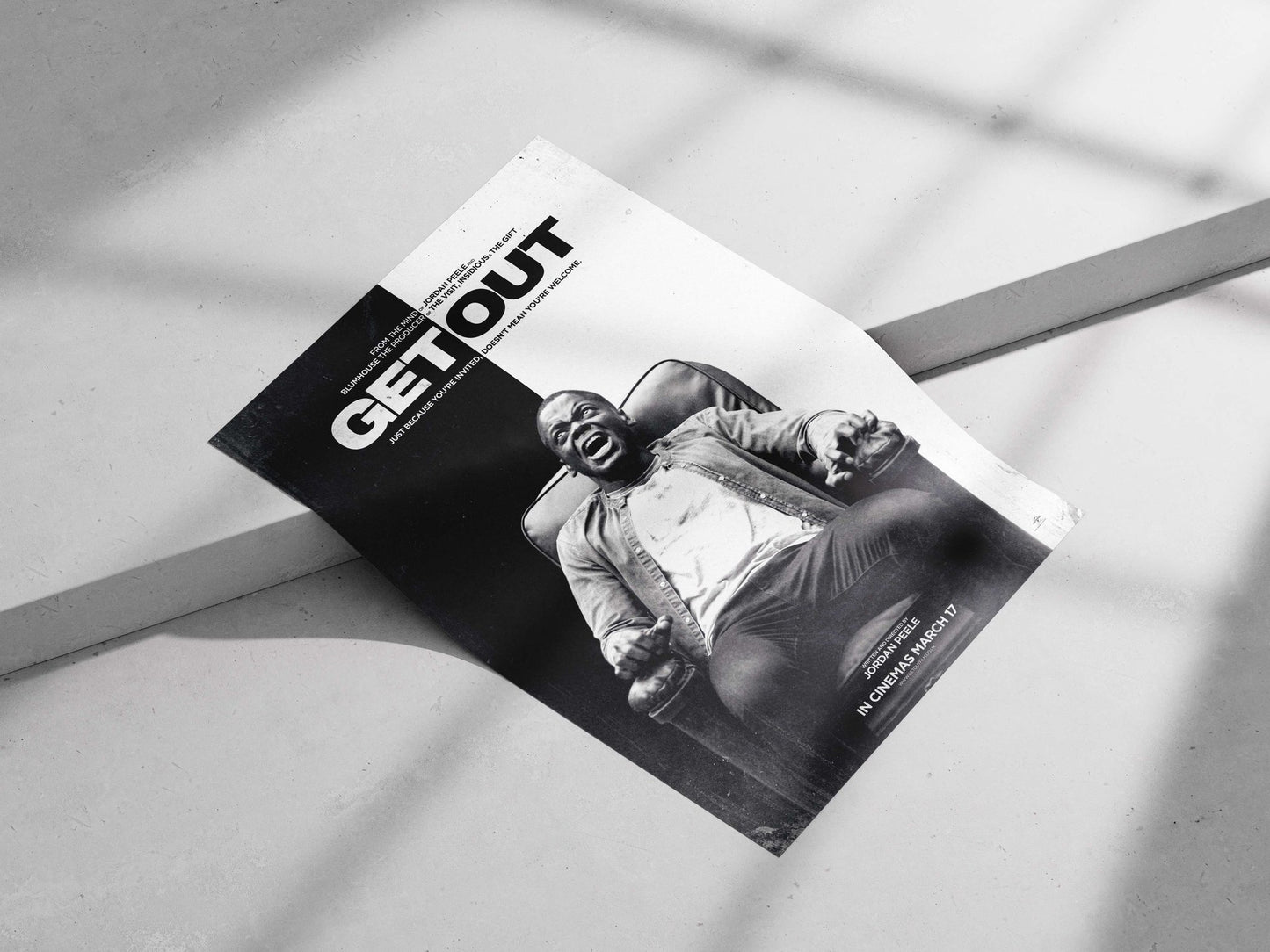 Get Out (film by Jordan Peele) Main Subject: Get Out (film by Jordan Peele) Matte poster print — Bollywood wall art India |