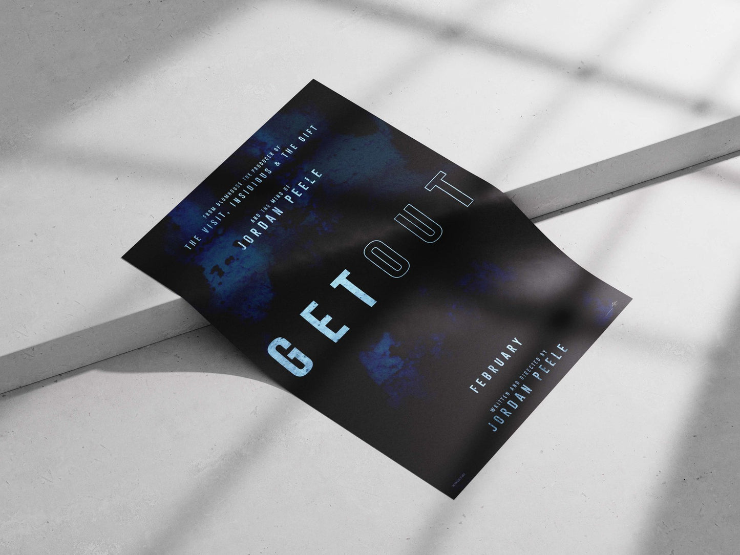 Get Out (film) by Jordan Peele Main Subject: Get Out (film) by Jordan Peele Matte poster print — Bollywood wall art India |