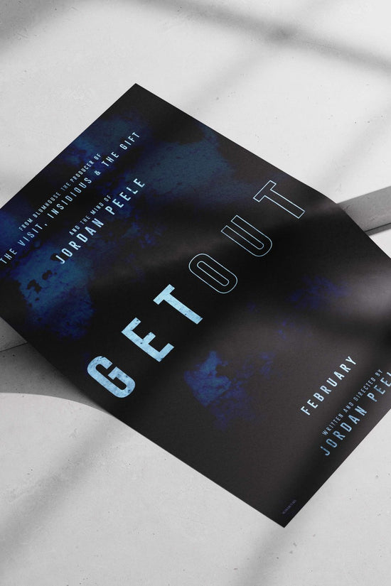 Get Out (film) by Jordan Peele Main Subject: Get Out (film) by Jordan Peele Matte poster print — Bollywood wall art India |