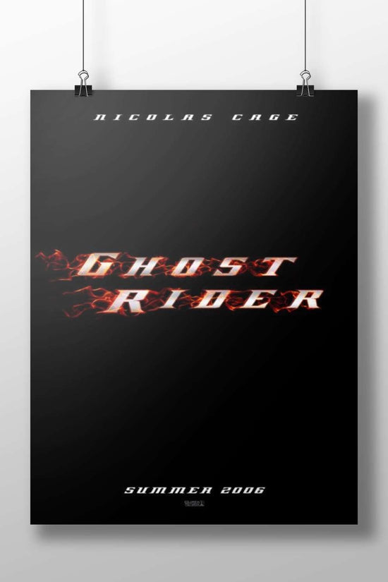 Ghost Rider (film franchise) Main Subject: Ghost Rider (film franchise) Matte BoizzBoard rigid print — Superhero wall art