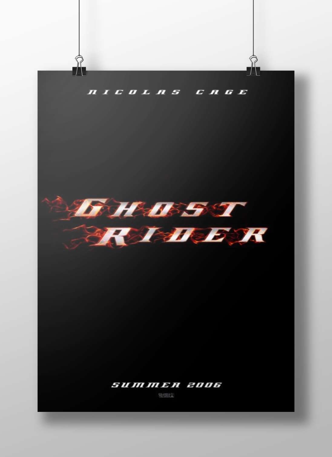 Ghost Rider (film franchise) Main Subject: Ghost Rider (film franchise) Matte BoizzBoard rigid print — Superhero wall art