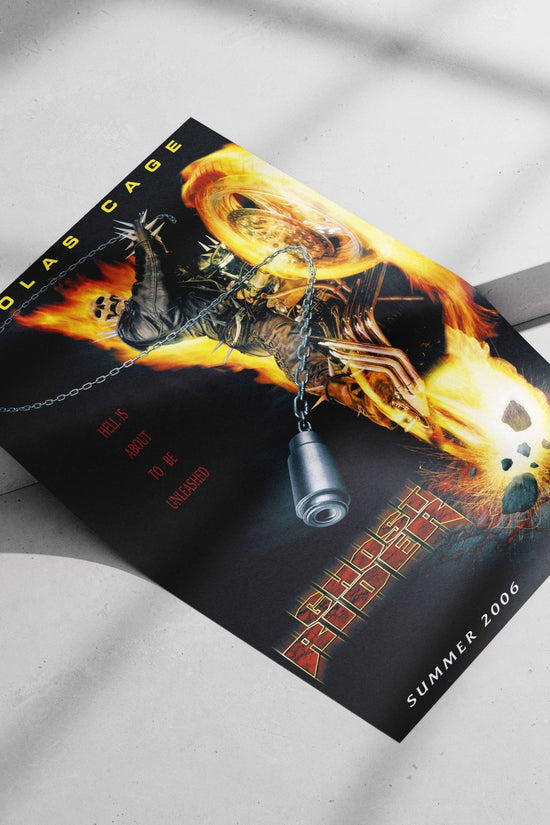 Ghost Rider (Marvel Comics franchise) Main Subject: Ghost Rider (Marvel Comics franchise) Matte poster print — Superhero