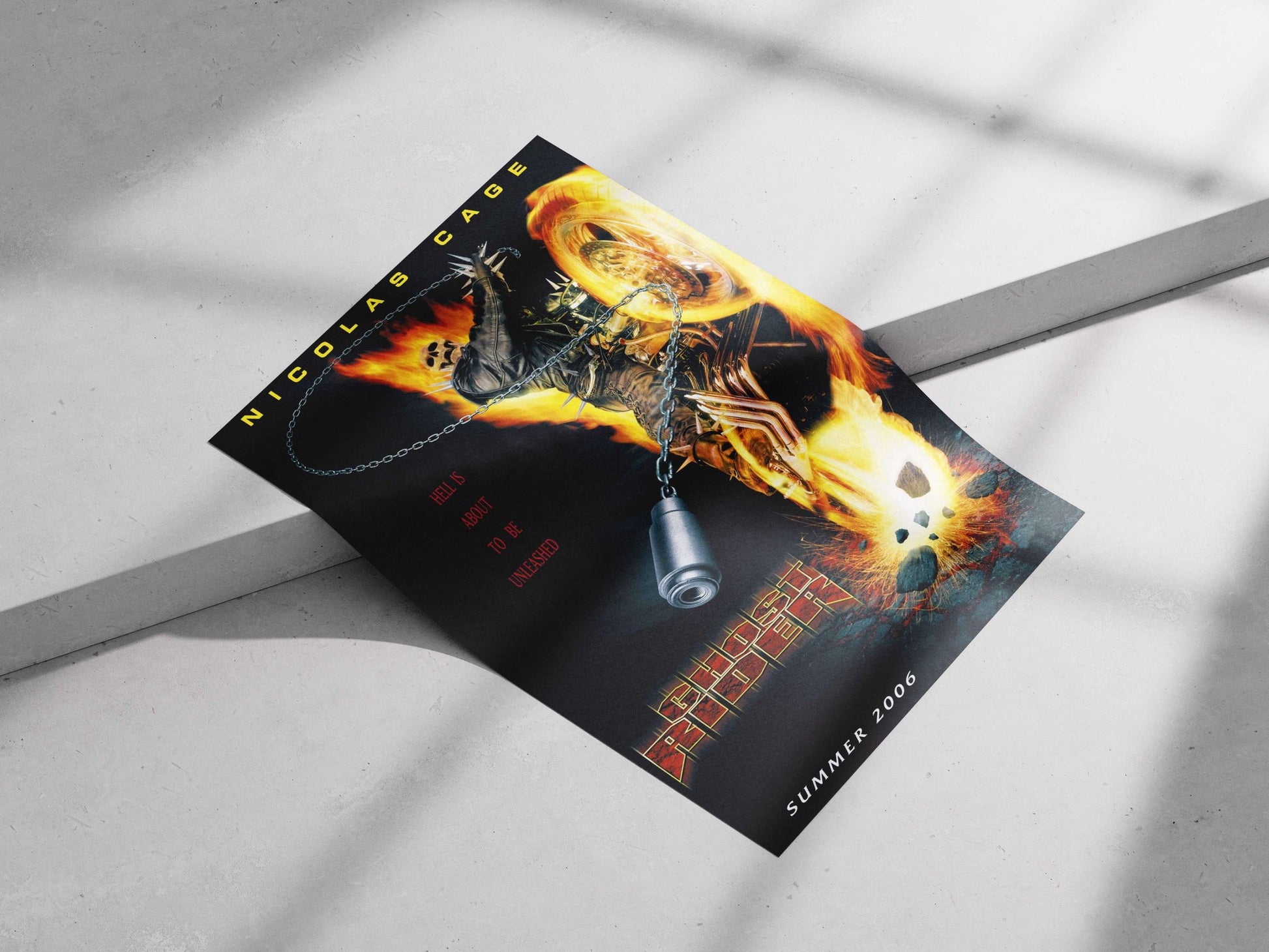 Ghost Rider (Marvel Comics franchise) Main Subject: Ghost Rider (Marvel Comics franchise) Matte poster print — Superhero