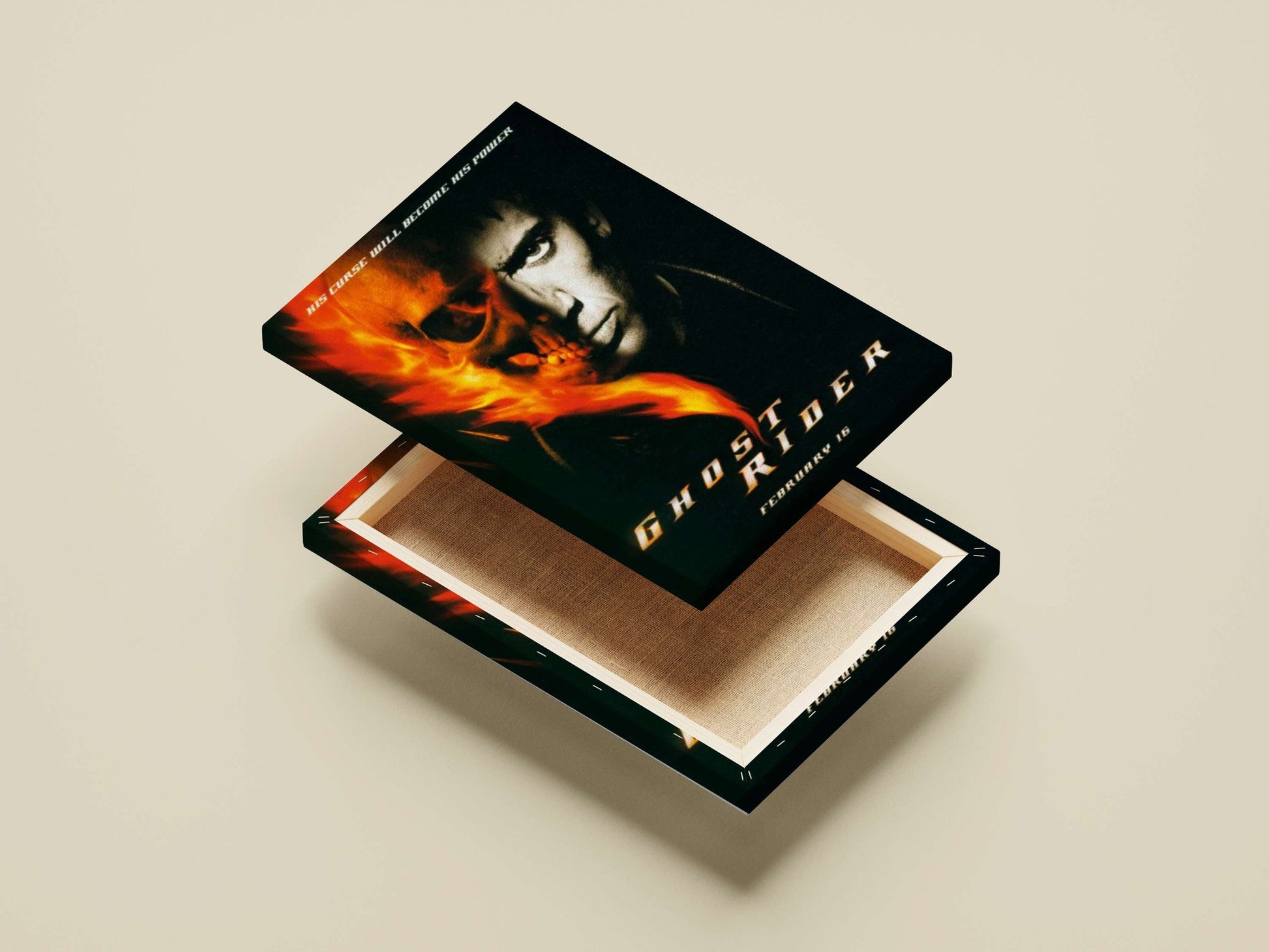 Ghost Rider (Marvel franchise character) Main Subject: Ghost Rider (Marvel franchise character) Canvas wall art — Superhero