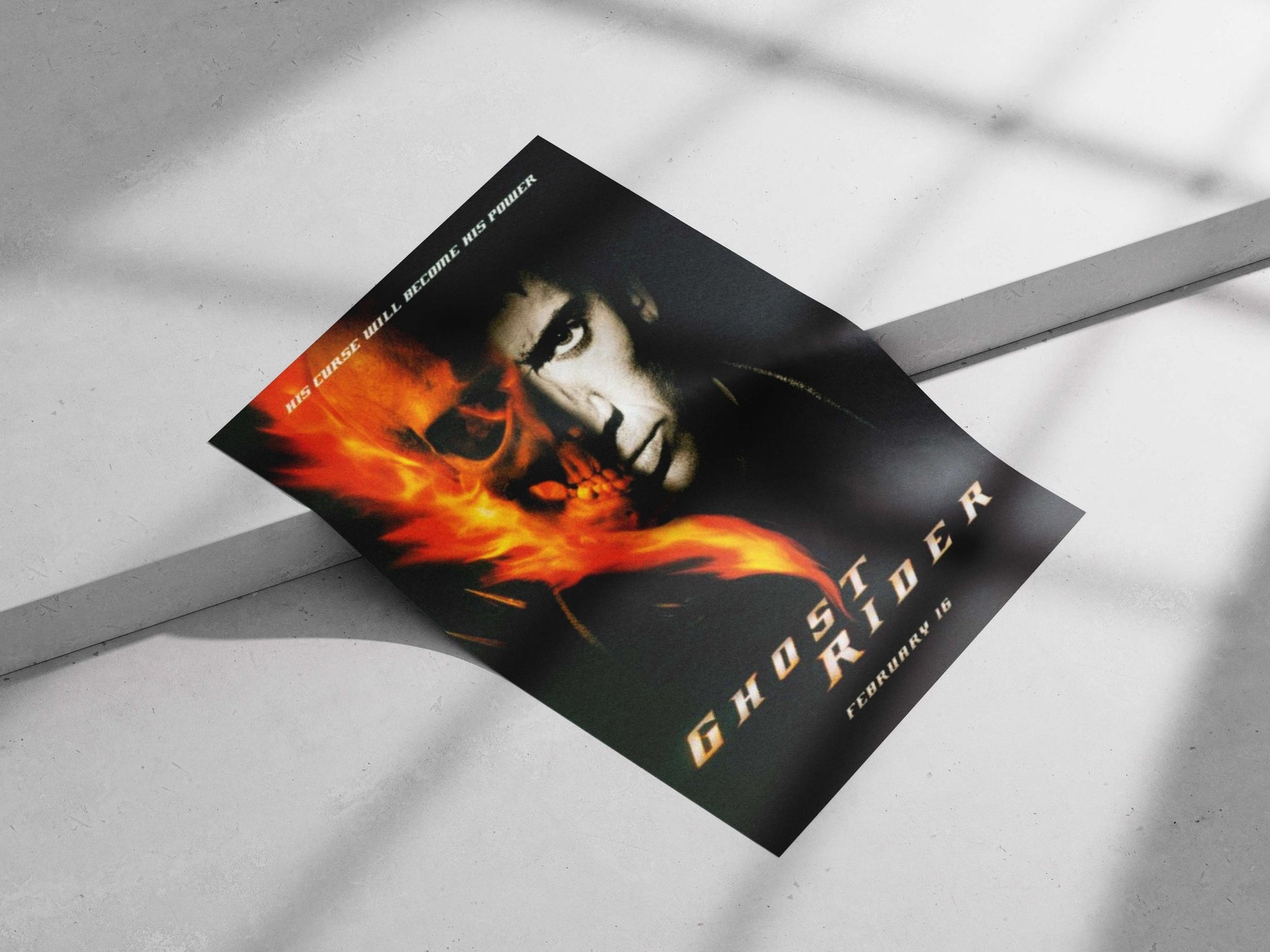 Ghost Rider (Marvel franchise character) Main Subject: Ghost Rider (Marvel franchise character) Matte poster print —